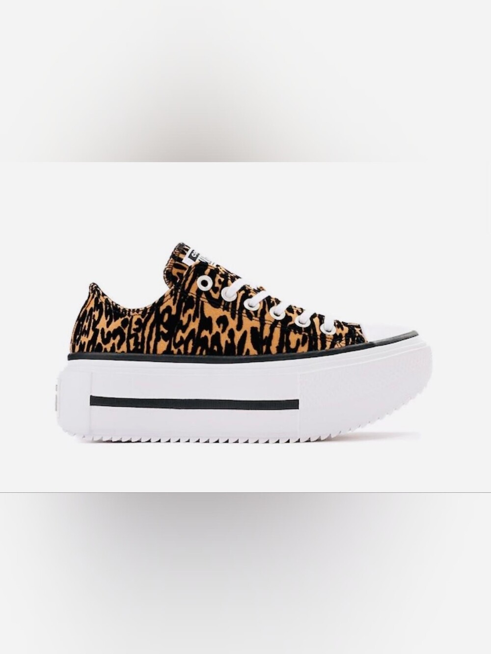 🔥 Converse All Star Chunky Leopard Print NEW with Tags | W 10.5 M8.5